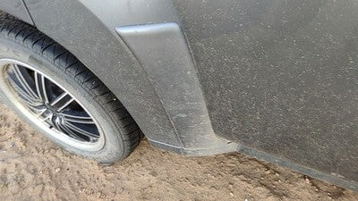 06-07 Hhr Passenger Right Rear Moulding From Door Back Trim Strip Silver 42U