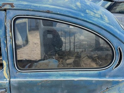 1971 Vw Super Beetle Driver Left Rear Quarter Glass Back Side Window Oem