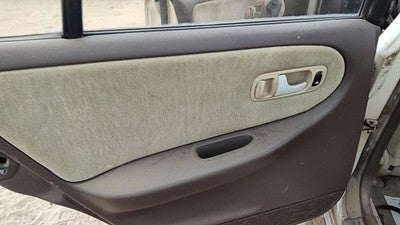1993 Infinity G20 Driver Left Rear Door Trim Panel With Switches Back Brown