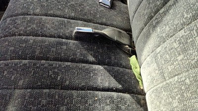 1989 Chevy S10 Pickup Driver Left Front Seat Belt Buckle Receiver Oem Dark Gray
