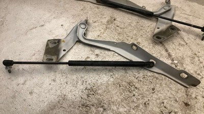 10-18 Dodge Ram 4500 Pair Of Hood Hinges Right Left Set Assembly Oem White Pw7