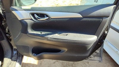 16-19 Sentra Passenger Right Front Door Trim Panel With Switches Charcoal G