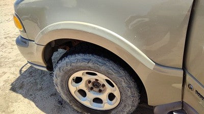 98-99 Lincoln Navigator Driver Left Front Wheel Flare Moulding Fender Gold Bi