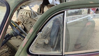 1953 Bel Air 150 Sedan Driver Left Front Vent Window Small Door Glass With Frame