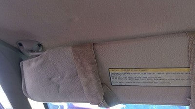 1995 Chevy Astro Driver Left Sun Visor Oem Tan