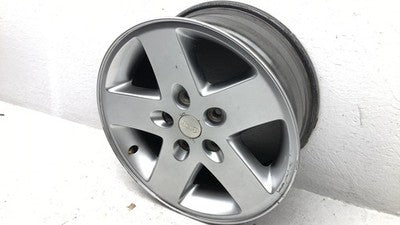 07-18 Jeep Wrangler 17 Aluminum Wheel Factory Rim 5 Spoke Silver Painted Color