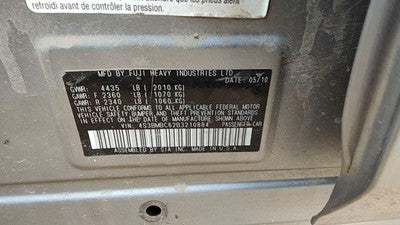 2011 Subaru Legacy Outback Complete Heater Box Housing Behind Dash Oem