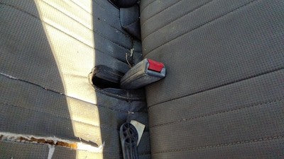 1996 Nissan Hardbody Driver Left Front Seat Belt Buckle Receiver Oem Gray