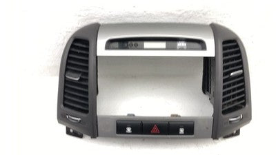 2010-2012 Hyundai Santa Fe Trim Bezel Around Radio Surround Dash Panel Gray Ras
