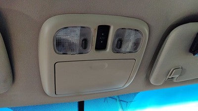 10-12 Ford Fusion Center Overhead Console Dome Light Map Lamp Cubby Charcoal Dw