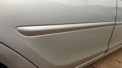 02-06 Camry Passenger Right Rear Moulding From Door Back Trim Strip Lunar Mist