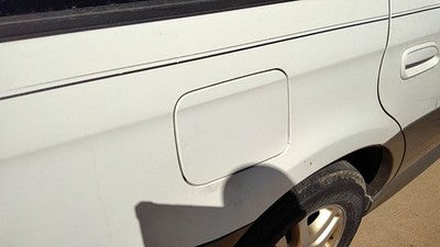 2000-2004 Legacy Outback Fuel Tank Door With Hinge Gas Lid Oem Filler White 8Y3