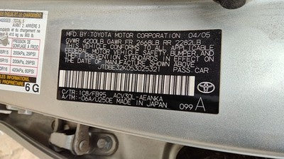 2002-2011 Toyota Camry Complete Fuel Pump With Sending Unit Gas Level Oem 2.4L