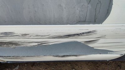 98-08 Crown Vic Passenger Right Rear Moulding From Door Back Trim Strip White