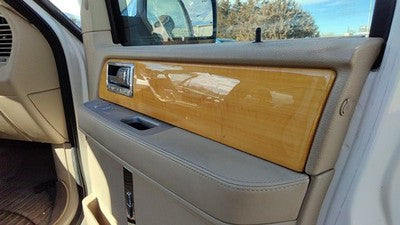 07-10 Lincoln Navigator Passenger Right Front Door Trim Panel With Switches Tan