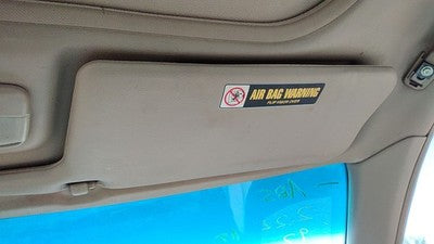 1997 Honda Accord Passenger Right Sun Visor Oem Gray F