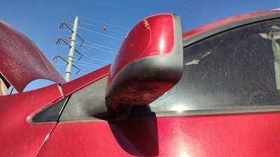 08-15 Rogue Driver Left Power Side Mirror Door Mounted A33 Venom Red Pearl