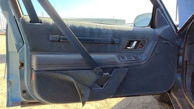 89 Olds Cutlass Cierra Driver Left Front Door Trim Panel With Master Switch Blue