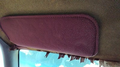 1987 Olds Ciera Driver Left Sun Visor Oem Red