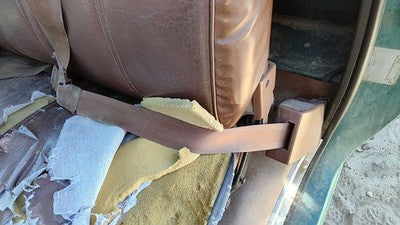 1976 Silverado C10 Driver Left Front Seat Belt Retractor Oem Shoulder Brown