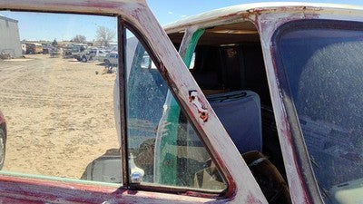 71-79 Van G20 Passenger Right Front Vent Window Small Door Glass With Frame Oem