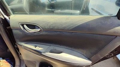 15-19 Sentra Passenger Right Rear Door Trim Panel With Switches Back Charcoal G