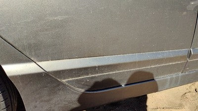 06-08 Civic Passenger Right Rear Moulding From Door Back Trim Strip Galaxy Gray