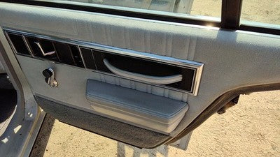 1990 Olds 88 Passenger Right Rear Door Trim Panel Back Gray