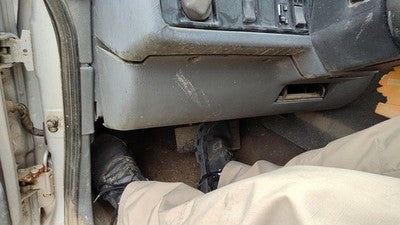 1991-1992 Volvo 740 Lower Dash Under Column Knee Bolster Trim Panel Oem Gray
