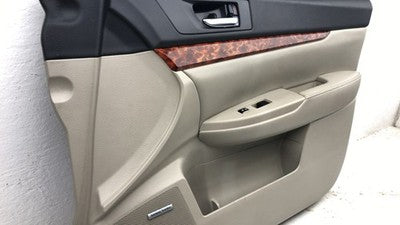 11-14 Legacy Outback Passenger Right Front Door Trim Panel With Switches Ivory