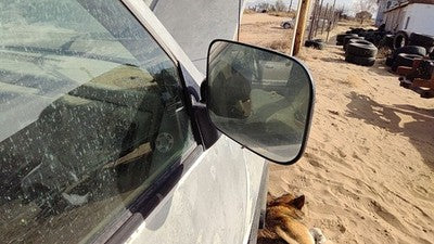 88-99 Chevy Silverado 1500 Passenger Right Manual Side Mirror Door Mounted White