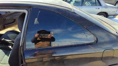 1996-2000 Honda Civic Driver Left Rear Quarter Glass Back Side Window Coupe Oem