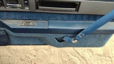1989 Cutlass Calais Passenger Right Front Door Trim Panel W Switches Blue 2 Door