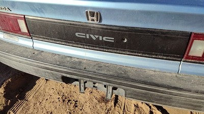 1988-1989 Honda Civic License Plate Trim Surround Panel Tail Trunk Finish Sedan