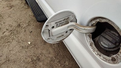 1992-2014 Ford Van E250 Fuel Tank Door With Hinge Gas Lid Oem Filler White