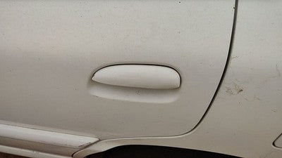 2000-2002 Kia Rio Driver Left Rear Outside Door Handle Oem Back White
