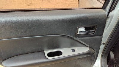 10-12 Fusion Driver Left Rear Door Trim Panel With Switches Back Charcoal Fw