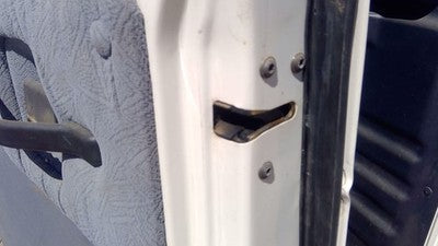 92-14 Van E150 Passenger Right Rear Door Latch With Rods/Cables Assembly Back