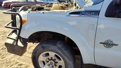 2011-2016 Ford F250 Driver Left Front Fender Oem White Z1 6.7L Powerstroke