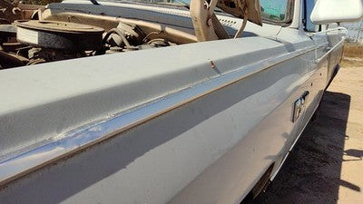 1984 Dodge D350 Driver Left Chrome Moulding From Fender Oem Trim Strip