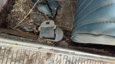 1964 Ford Thunderbird Coupe Driver Left Front Seat Belt Retractor Oem Blue