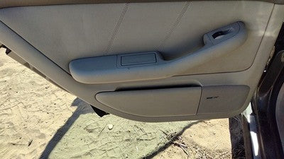 2002-2004 Audi A6 Driver Left Rear Door Trim Panel With Switches Back Tan