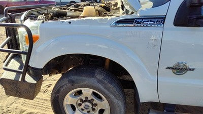 2011-2016 Ford F250 Driver Left Front Fender Oem White Z1 6.7L Powerstroke