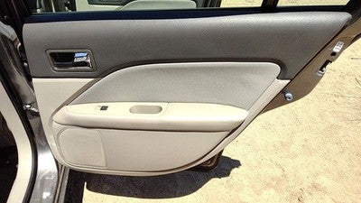 10-12 Fusion Passenger Right Rear Door Trim Panel With Switches Back Black Dl