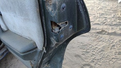 1985 Pontiac 6000 Passenger Right Rear Door Latch With Rods/Cables Oem Back