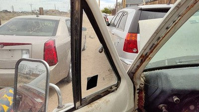 71-77 Van B200 Driver Left Front Vent Window Small Door Glass With Frame Oem