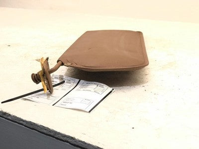 1975 Chevy C10 Pickup Passengr Right Sun Visor Oem Brown