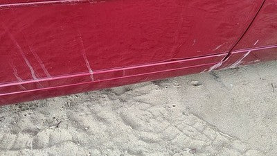 95-02 Eldorado Driver Left Front Lower Moulding From Door Trim Crimson Red 86U