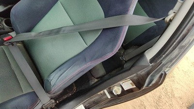 02-05 Civic Hatchback Si Driver Left Front Seat Belt Retractor Shoulder Black Bk