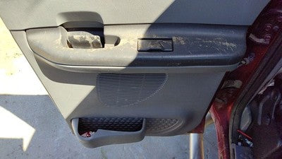 02-04 F250 Super Duty Passenger Right Rear Door Trim Panel Wh Switches Back Gray